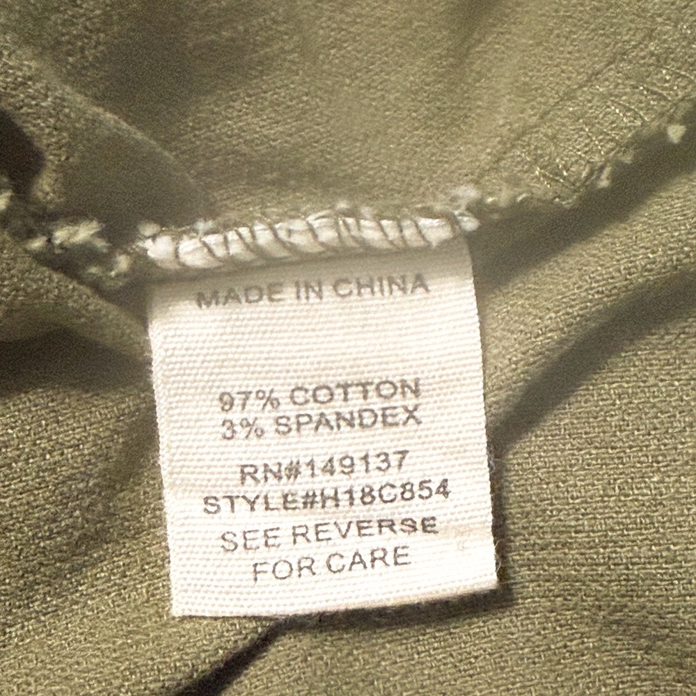 Altar’d State Olive Corduroy Faux Wrap Mini Skirt M A-Line - Picture 7 of 8
